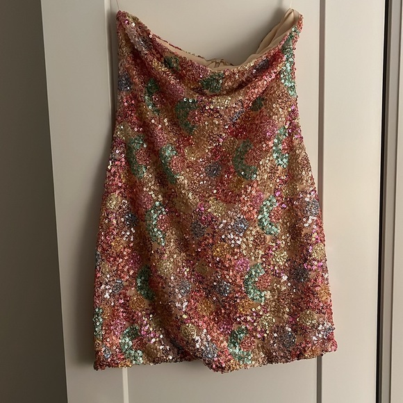 Stunning strapless sequin dress - Picture 3 of 5